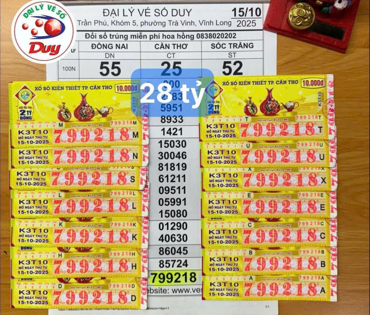 Thường mua vé số online, một phụ nữ ở Cần Thơ trúng độc đắc gần 26 tỉ đồng - Ảnh 1.