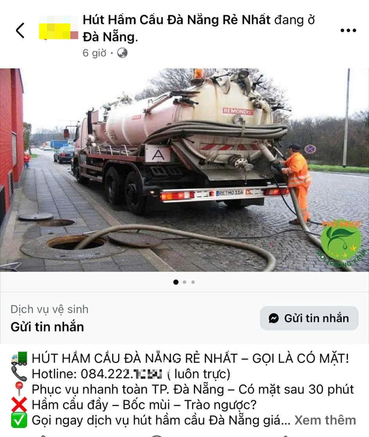 Hút hầm cầu - Ảnh 2.