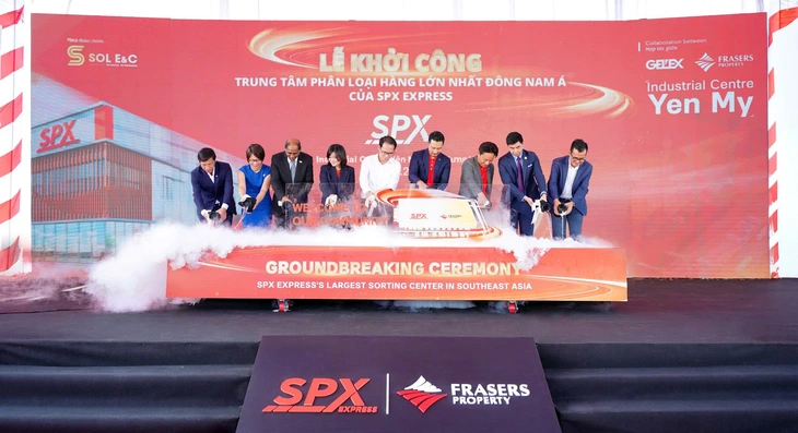 SPX Express khởi công trung tâm phân loại hàng hóa 17 hecta tại Hưng Yên - Ảnh 1.