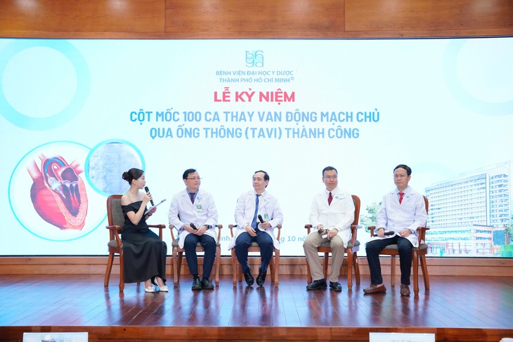 Bệnh viện Đại học Y Dược TP.HCM kỷ niệm 100 ca TAVI thành công - Ảnh 3. bệnh - Ảnh 3.