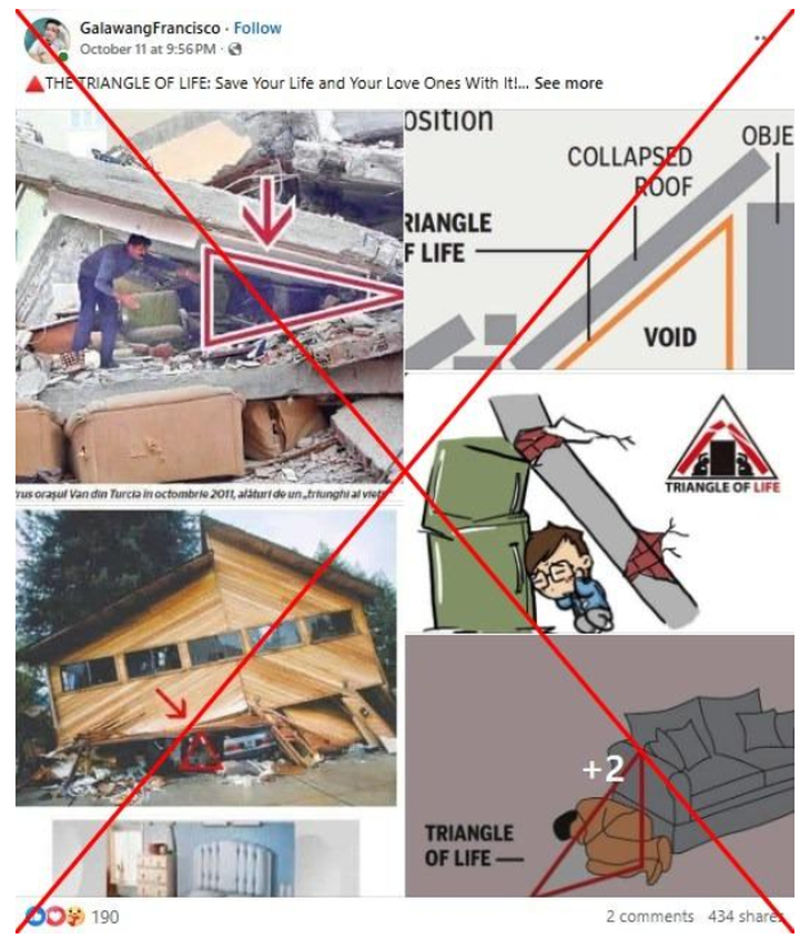 Các chuyên gia bác bỏ quy tắc ứng phó động đất 'Tam giác sự sống' - Ảnh 1.
