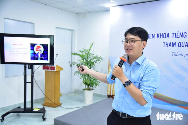 Sinh viên Trường ĐH Sư phạm TP.HCM tìm hiểu quy trình làm báo tại Báo Tuổi Trẻ- Ảnh 8. Sinh viên Trường ĐH Sư phạm TP.HCM tìm hiểu quy trình làm báo tại báo Tuổi Trẻ - Ảnh 8.