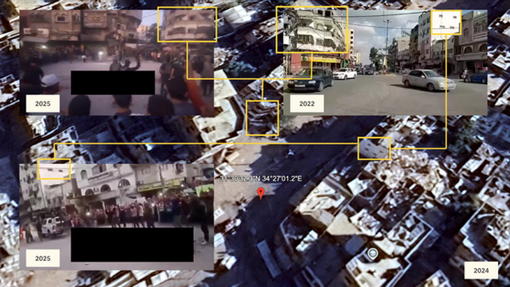 Thực hư việc Hamas hành quyết công khai những người hợp tác với Israel - Ảnh 1. Thực hư việc Hamas hành quyết công khai những người hợp tác với Israel - Ảnh 1.