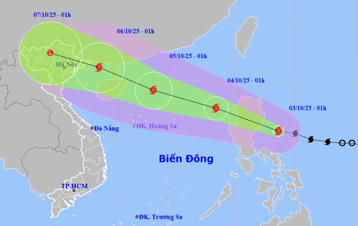 Bão Matmo vào Biển Đông hôm nay - Ảnh 1.