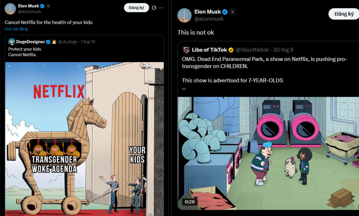 Elon Musk kêu gọi hủy Netflix, tác giả phim hoạt hình bị tấn công - Ảnh 2.