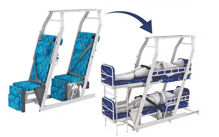 Xe giường nằm độc đáo: Có vách ngăn, khách phải thắt dây an toàn, chỉ có thể nằm khi xe đi - Ảnh 5.