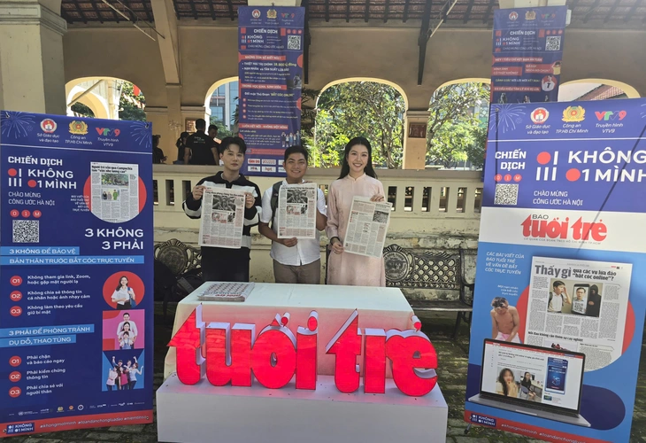 Học sinh, sinh viên TP.HCM hưởng ứng chiến dịch 'Không một mình - Cùng nhau an toàn trực tuyến' - Ảnh 6.