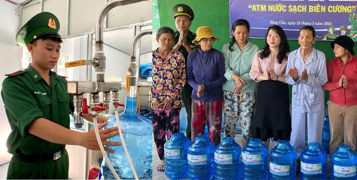 Bộ đội vác nước tinh khiết lên non tặng dân - Ảnh 2. bộ đội - Ảnh 2.