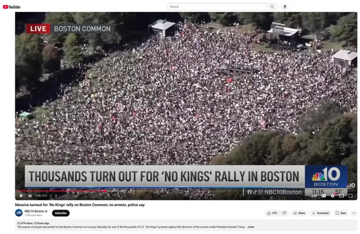 Đài MSNBC bị tố 'xào lại' video biểu tình từ 2017 khi đưa tin về sự kiện 'No Kings', sự thật là gì? - Ảnh 4.