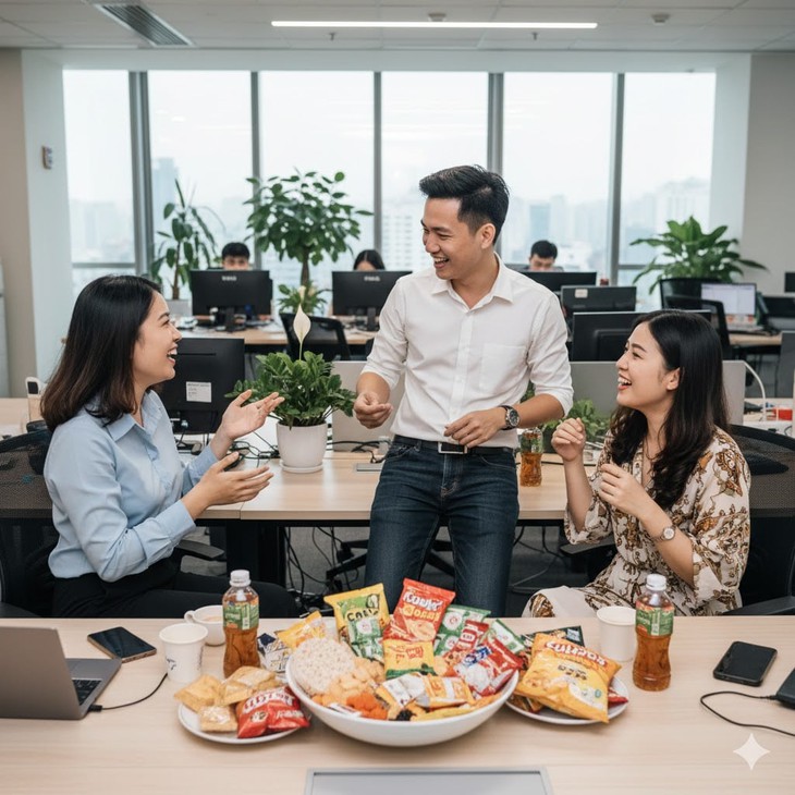 Bữa trưa trước màn hình: Thói quen nhỏ, hệ lụy lớn cho sức khỏe dân công sở - Ảnh 2.