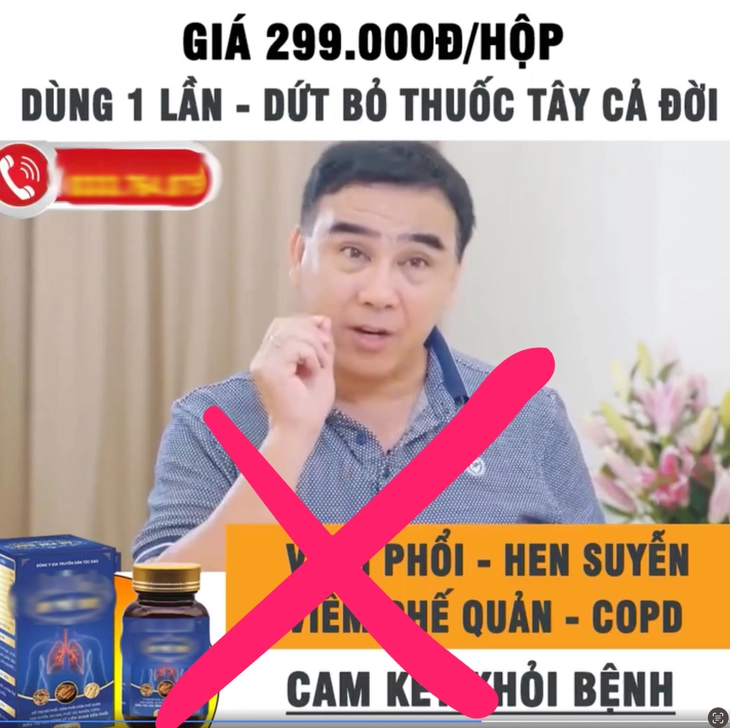 Quyền Linh lại bị cắt ghép hình ảnh quảng cáo thuốc trị bách bệnh - Ảnh 2. Quyền Linh - Ảnh 2.