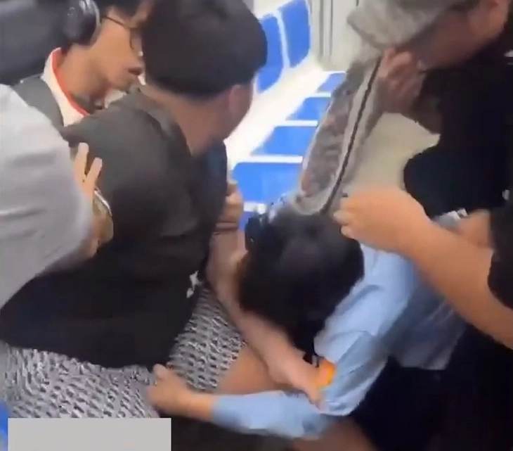 Vụ bảo vệ tàu metro bị hành hung: Người lớn cần làm tấm gương tốt cho trẻ nhỏ- Ảnh 1. metro - Ảnh 1.