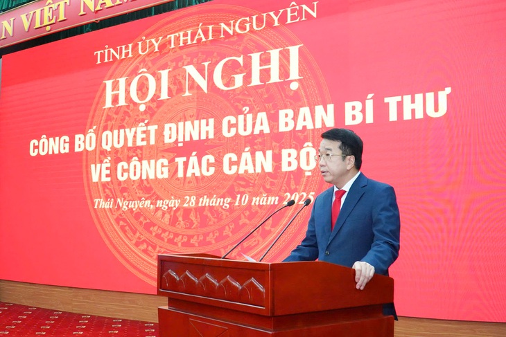 Ban Bí thư chuẩn y Phó bí thư tỉnh ủy Thái Nguyên - Ảnh 2. ban bí thư - Ảnh 2.