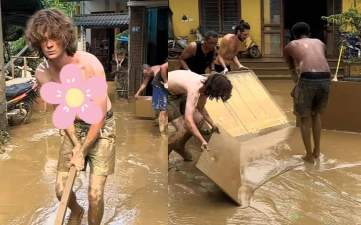 Hàng trăm bạn trẻ Huế xắn tay dọn trường, làm sạch phố sau lũ - Ảnh 9.