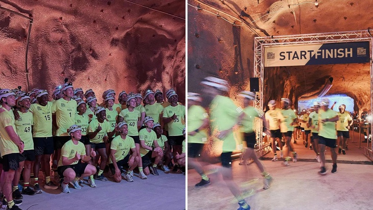 60 runner tham dự giải marathon tăm tối dưới lòng đất - Ảnh 1.