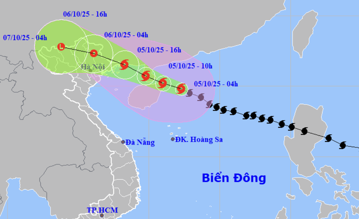 Bão Matmo mạnh cấp 12, giật cấp 15 đang cách Quảng Ninh 550km, chiều nay vào vịnh Bắc Bộ - Ảnh 1.