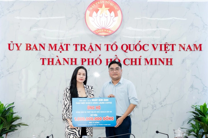 Nhật Kim Anh góp 1 tỉ đồng, Hồ Ngọc Hà 500 triệu đồng ủng hộ bà con sau bão Bualoi - Ảnh 1.