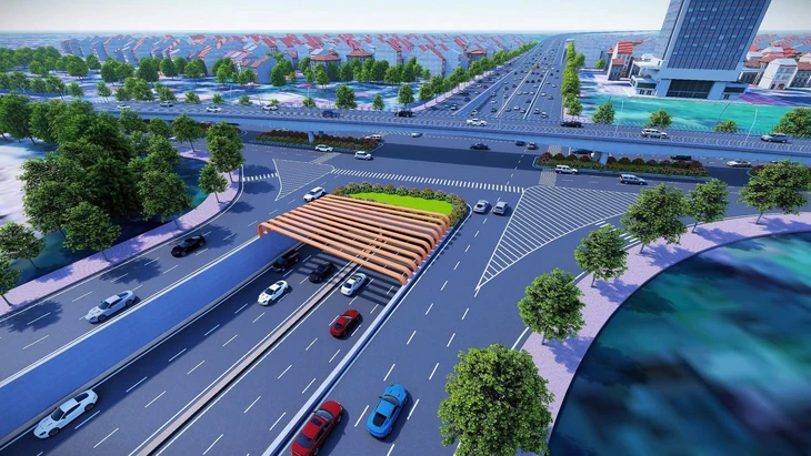 Hà Nội khởi công hầm chui Cổ Linh, kỳ vọng giảm ùn tắc ở cửa ngõ phía đông - Ảnh 4.