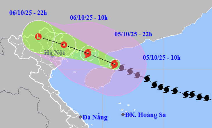 Bão Matmo khi đổ bộ khả năng gây gió giật cấp 12-13, cần tránh tâm lý chủ quan  - Ảnh 1.