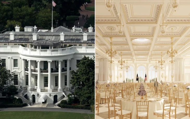 Nhiều nhà thầu xây dựng phòng khiêu vũ ở Nhà Trắng bất ngờ ẩn website - Ảnh 1.