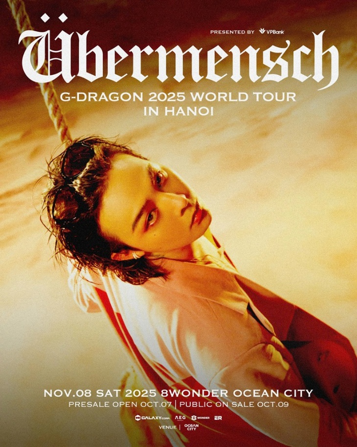 Hành trình cảm xúc độc bản cùng G-DRAGON 2025 WORLD TOUR [Übermensch] tại 8Wonder Ocean City - Ảnh 1.