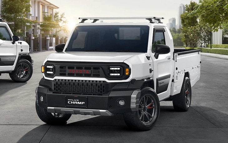 Toyota Hilux 2026 lộ ảnh thực tế: Nội thất như Prado, có cả bản điện chạy 315km/sạc - Ảnh 9.