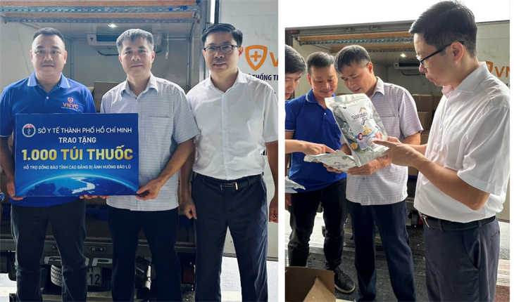 TP.HCM gửi 10.000 túi thuốc đến các tỉnh bị ảnh hưởng của bão, lũ - Ảnh 2.