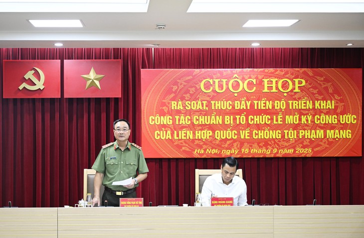 Đảm bảo tuyệt đối an ninh, an toàn cho lễ mở ký Công ước Liên hợp quốc về chống tội phạm mạng - Ảnh 1.