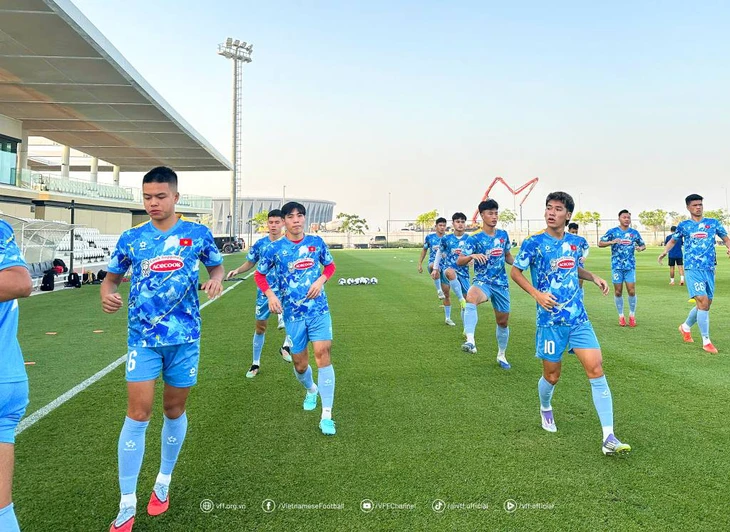 U23 Việt Nam sẵn sàng cho trận đấu với Qatar - Ảnh 1.
