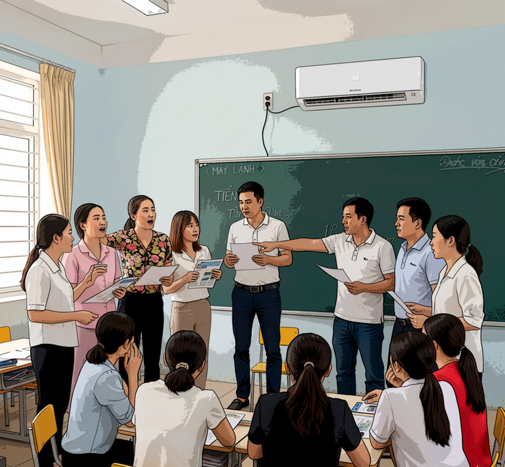 Ban đại diện cha mẹ học sinh vận động mua máy lạnh cho lớp, đúng hay sai? - Ảnh 1.
