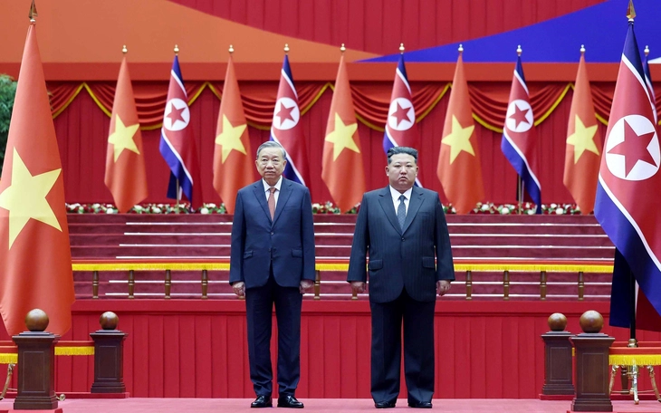 Tổng Bí thư Tô Lâm hội đàm Tổng Bí thư, Chủ tịch Quốc vụ Triều Tiên Kim Jong Un - Ảnh 5.