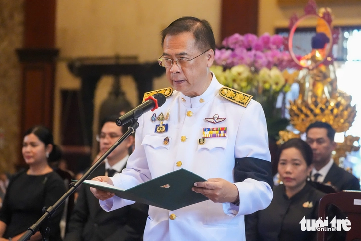 Thái Lan 18 lần tổ chức Lễ dâng y Kathina Hoàng gia tại Việt Nam - Ảnh 4. Trang trọng lễ dâng y Kathina Hoàng gia Thái Lan tại Việt Nam Quốc Tự - Ảnh 4.