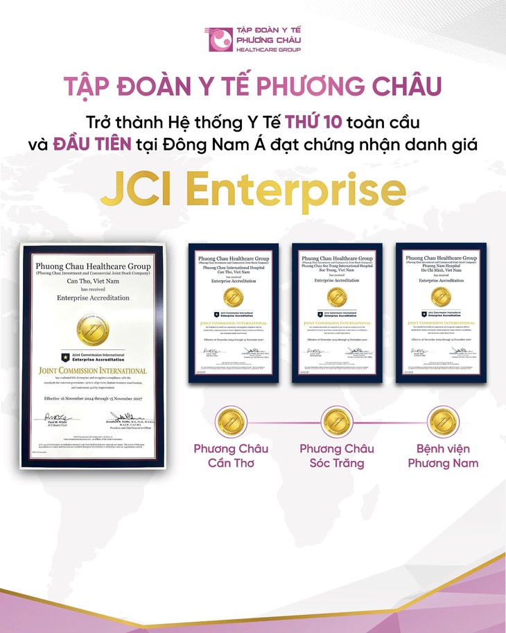 Bệnh viện Quốc tế Phương Châu Cần Thơ đạt chứng nhận JCI lần hai - Ảnh 1.