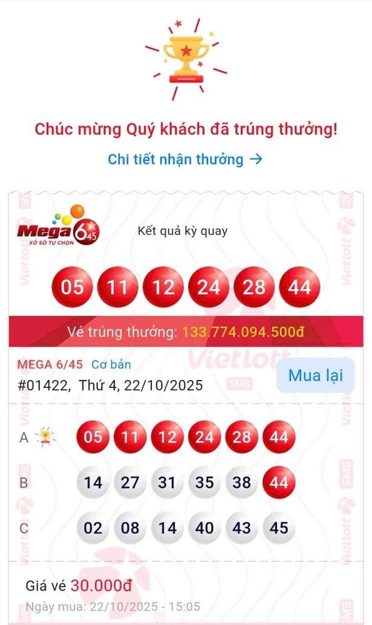 Mỗi ngày mua 3 vé số tự chọn, người đàn ông Khánh Hòa trúng Vietlott hơn 133 tỉ đồng - Ảnh 2.