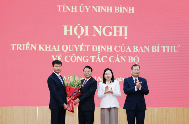 Ông Trần Huy Tuấn được điều động, chỉ định giữ chức Phó bí thư Tỉnh ủy Ninh Bình - Ảnh 1.