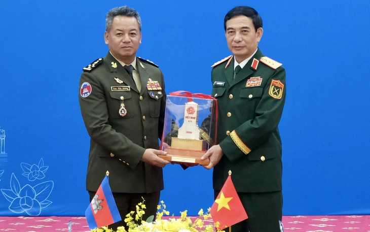 Khởi công trường tiểu học tại Campuchia do Bộ Quốc phòng Việt Nam hỗ trợ - Ảnh 11.