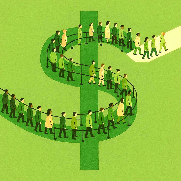 Xếp hàng thuê - Ảnh 1.