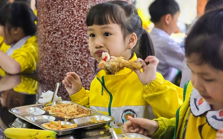 Phụ huynh nói bữa ăn bán trú 'không xứng tiền', trường phản hồi - Ảnh 3.