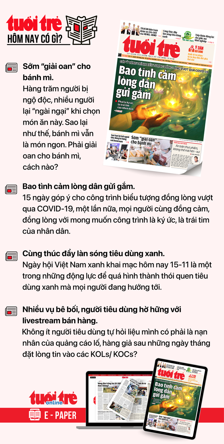 Tin tức sáng 15-11: Chuẩn bị bầu cử đại biểu Quốc hội khóa XVI và đại biểu HĐND nhiệm kỳ 2026-2031 - Ảnh 3.