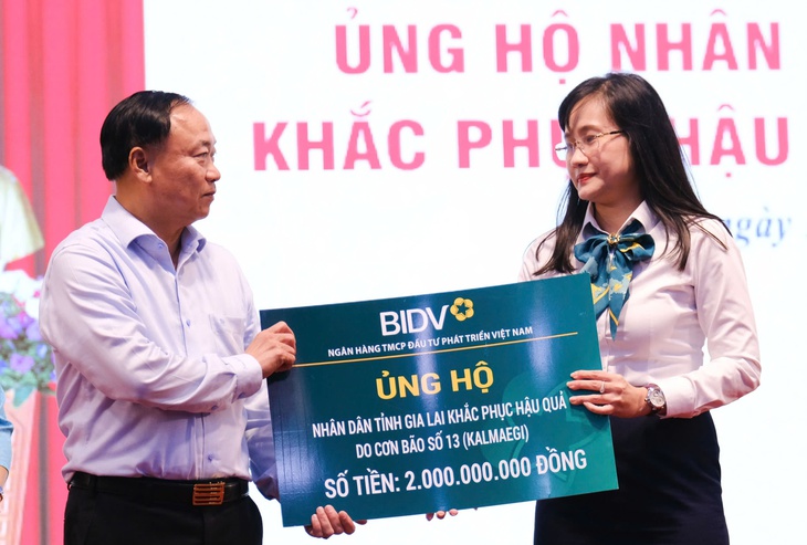 Hơn 40 tỉ đồng ủng hộ đồng bào thiệt hại trong bão số 13 tại Gia Lai - Ảnh 2.