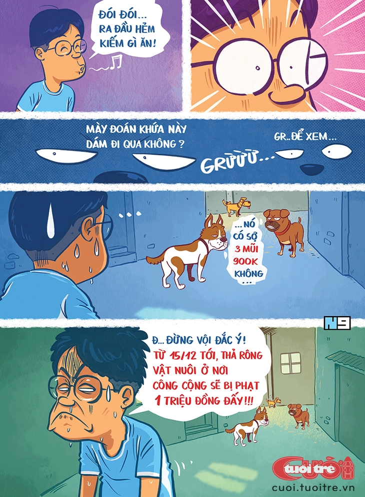 Chó thả rông và nỗi sợ '3 mũi 900 ngàn' - Ảnh 1.