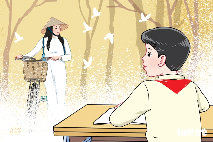 Chị của em ở trường là cô giáo mến thương - Ảnh 1. cô giáo - Ảnh 1.