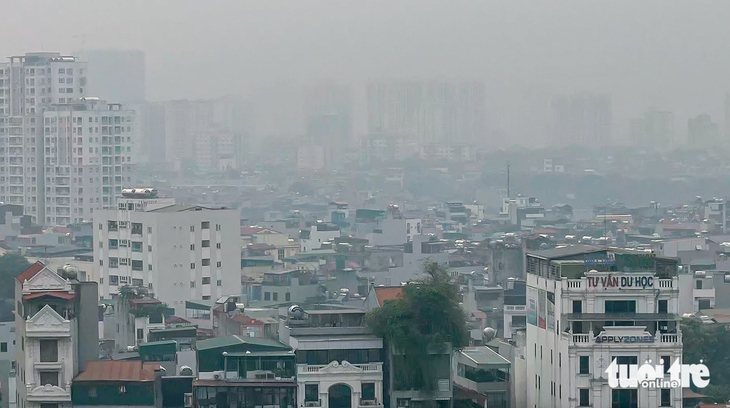 Từ sáng đến trưa một số tỉnh, thành ở miền Bắc chất lượng không khí xấu - Ảnh 1.