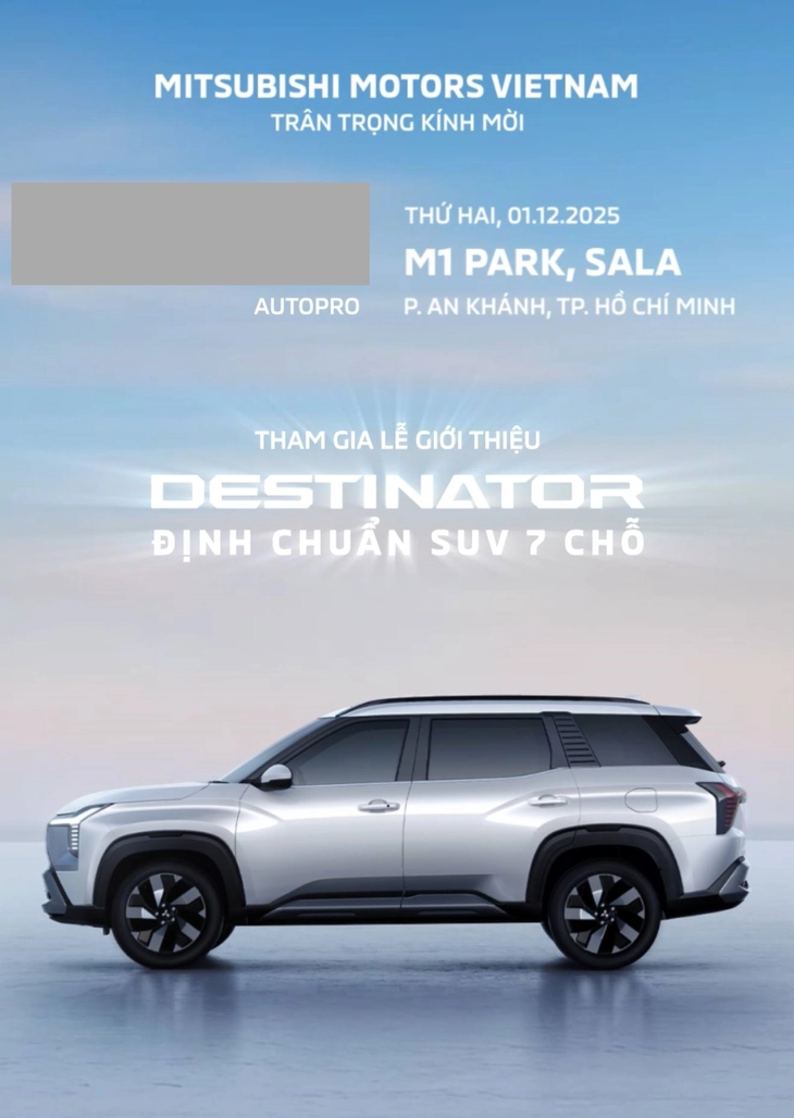 Mitsubishi Destinator chốt ra mắt Việt Nam ngày 1/12: Có thể có 2 bản, ADAS, đấu CX-5 bằng 3 hàng ghế như Santa Fe- Ảnh 2. Mitsubishi Destinator - Ảnh 2.