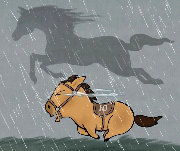 Mã Tiểu Dã, chú ngựa 'vừa chạy vừa khóc' gây bão từ Trung sang Việt - Ảnh 2.