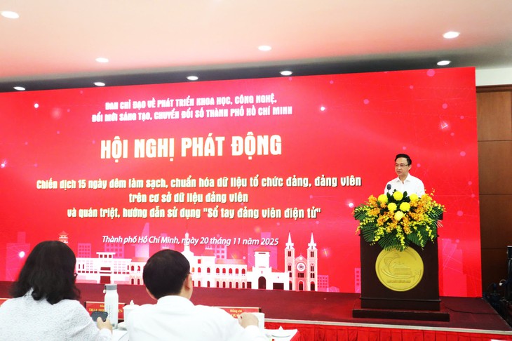 TP.HCM phát động chiến dịch 15 ngày đêm làm sạch dữ liệu đảng viên - Ảnh 2.