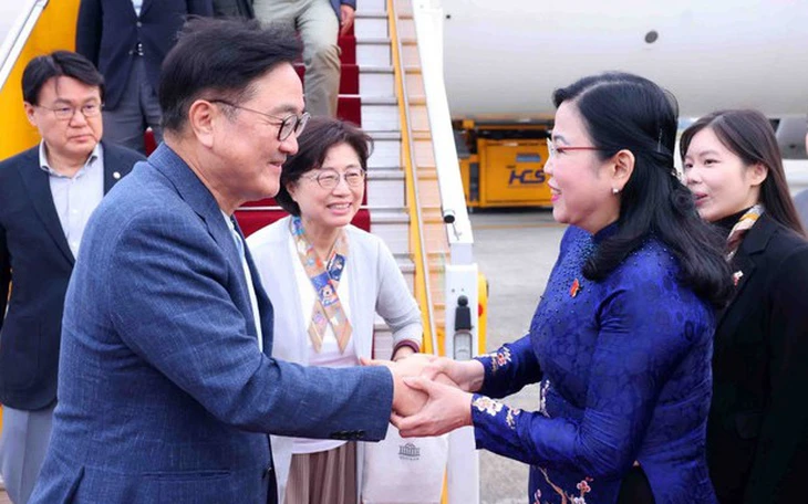 Chủ tịch Quốc hội Trần Thanh Mẫn đón, hội đàm với Chủ tịch Quốc hội Hàn Quốc - Ảnh 4.