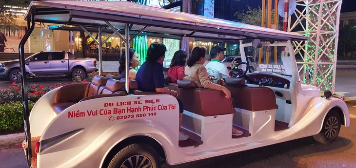 xe điện 4 bánh chở khách du lịch - Ảnh 1.