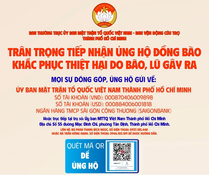 TP.HCM dừng tiếp nhận hàng hóa, người dân sẻ chia cùng vùng lũ qua tài khoản - Ảnh 2.