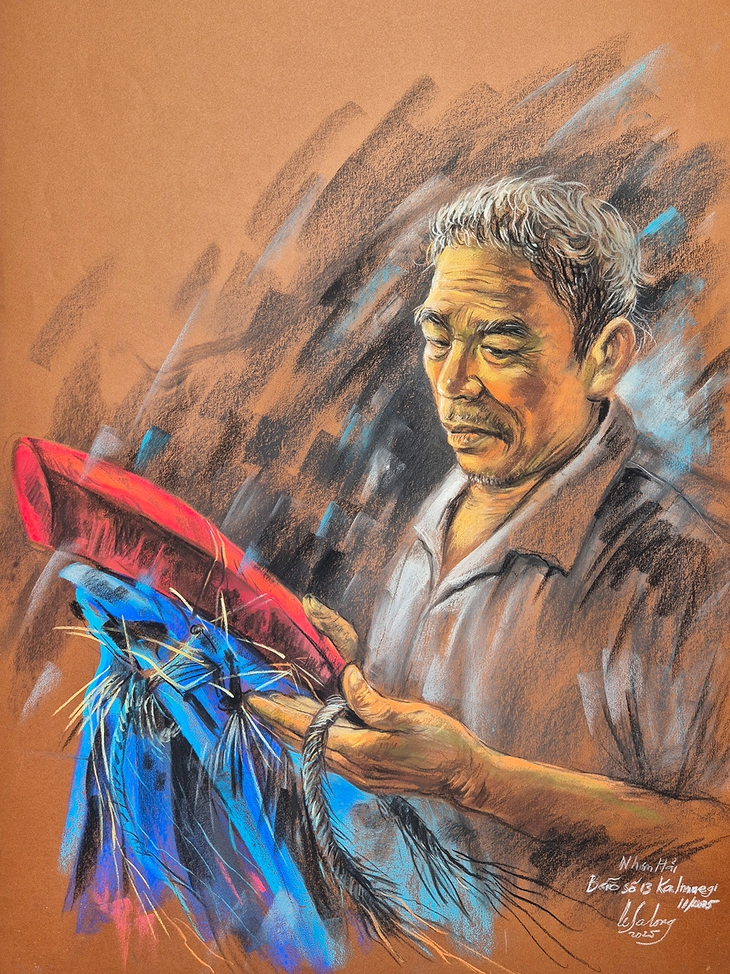 ‘Thương quá đồng bào tôi’ qua nét vẽ của họa sĩ Lê Sa Long - Ảnh 9.